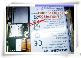 华为荣耀畅玩4X 全网通 Che1-CL20 进 9008 测试点